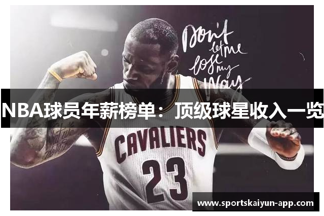 NBA球员年薪榜单：顶级球星收入一览