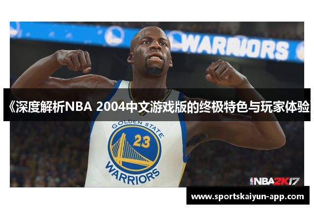 《深度解析NBA 2004中文游戏版的终极特色与玩家体验》